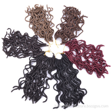 Wholesale  Faux Locst Ombre Colors Dreadlocks Braid Synthetic Long Style Braid Hair extensions weaves  12'' 24roots